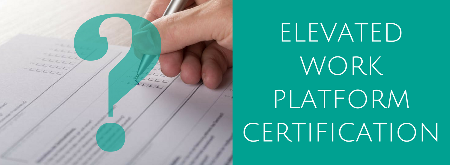 elevated work platform certification